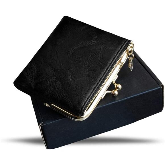 Womens Wallet Small Rfid Ladies Compact Bifold Leather Vintage Coin - Picture 7 of 8